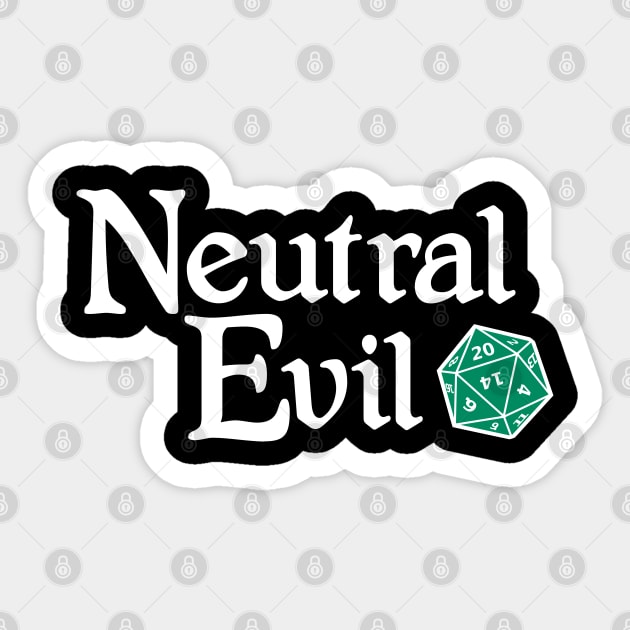 Neutral Evil Sticker by machmigo